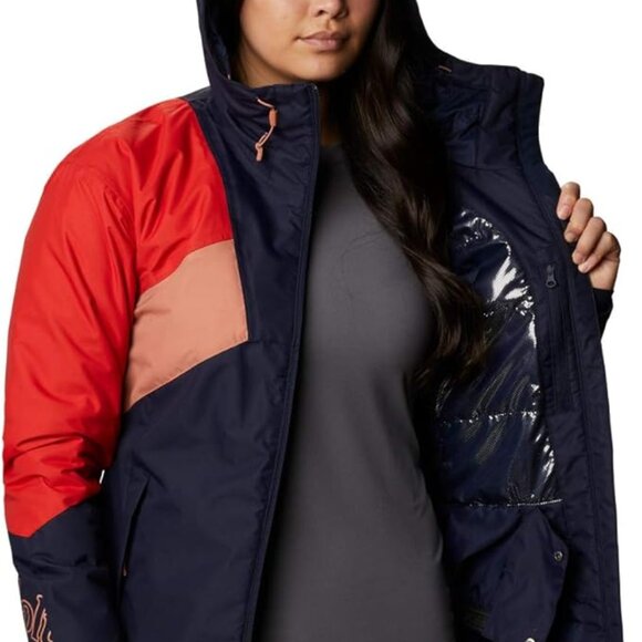 🆕Columbia Women's Alpine Diva Insulated Jacket, 1X-Dark Nocturnal/Bold O/Nova P - Picture 13 of 13